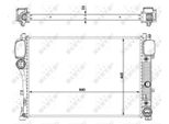 Nrf 53839 - Oe 2215000003 Radiatore, Raffreddamento Motore Per Classe S (W221), Classe S (C216)