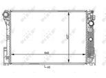 Nrf 59108 - Oe 2045000703 Radiatore, Raffreddamento Motore Per Classe C (W204)