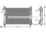 Prasco MSA2286 - Oe 2035000503 Radiatore, Raffreddamento Motore Per Classe C (W203), Classe C (CL203), Classe C (S203), Clk (C209), Clk (A209), Slk (R171)