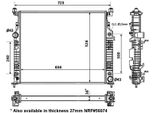 Nrf 53936 - Oe 2515000003 Radiatore, Raffreddamento Motore Per Classe Gl (X164), Classe M (W164), Classe R (W251)