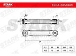 Stark SKCA-0050669 - Braccio Di Controllo Oe 52088312 Per Cherokee (Xj), Grand Cherokee I (Zg, Zj)