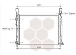 Van Wezel 43002469 - Oe A415 500 0002 Radiatore, Raffreddamento Motore Per Citan (W415), Kangoo (Kw), Kangoo (Fw)