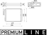 Mahle Ah 277 000P - Oe 1620045480 Scambiatore Di Calore, Riscaldatore Per C3 Ii (Sc), C4 Cactus, DS3