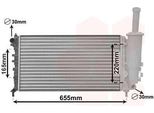 Van Wezel 17002999 - Radiatore Oe 46778148, Raffreddamento Motore Per Punto