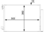 Mahle Ac 73 000S - Condensatore Aria Condizionata Oe 8660003626 Con Essiccatore Per Dokker, Logan, Sandero, Duster, Lodgy, Captur I (H5, J5), Clio Iv, Logan I, Logan Ii, Thalia Iii (L8), Twingo Iii (Bc), Forfour (453), Fortwo Cabriolet (453), Fortwo (453)