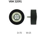 Skf Vkm 32091 - Puleggia Folle Oe 6453 Ce, Cinghia Con Nervatura A V Per Jumper, Ducato, Boxer