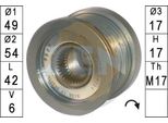 Era ZN5587 - Puleggia Alternatore Oe A003TG5281 Per Berlingo, C3 Ii (Sc), C3 Picasso (Sh), C4 (La), C4 G-Picasso I (Ua), C4 I (Lc), C4 Ii (Nc), C4 Picasso I (Ud), C5 Iii (Rd), C5 Iii (Rw), DS3, DS4, 3008 (0U), 308 Cc (4B), 308 I, 308 Sw I, 5008 I, 508 (8D), 508 (8E), Partner, Partner Tepee, Rcz, 207 (Wa, Wc), 207 Cc (Wd), 207 Sw (Wk), 208 I (Ca, Cc)