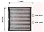 Van Wezel 30006472 Scambiatore Di Calore Riscaldamento Interno Radiatore Adatto Per MERCEDES-BENZ Classe C Berlina (W204) Classe C Station Wagon (S204) Glk (X204)