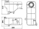 Mahle Crt 5 000S - Oe 202 500 06 49 Vaso Di Espansione Per Classe C (W202), Classe C (S202), Clk (C208), Clk (A208)