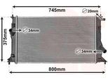 Van Wezel 27002183 - Radiatore Oe LFB17 15 200A, Raffreddamento Motore Per 5 (CR19)