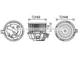 Prasco DA8012 - Motore Di Soffiaggio Oe 272106020R Per Duster, Logan, Sandero, Logan I, Sandero I (Bs)