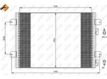 Nrf 35542 - Condensatore Aria Condizionata Oe 8200182361 Per Logan, Sandero, Logan I, Megane I, Scenic I