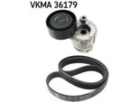 Skf Vkma 36179 Set Di Cinghie Trapezoidali Dentate Oe 1172000Q1K Compatibile Con Dokker, Duster, Lodgy, Logan, Sandero, Cube, Juke, Micra, Note, Clio, Kangoo, Megane, Modus, Scenic, Thalia, Twingo, Wind