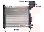 Van Wezel 30002247 - Oe 1685000002 Radiatore, Raffreddamento Motore Per Classe A (W168)