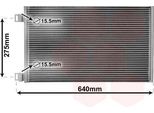 Van Wezel 43005444 Condensatore Climatizzatore Condensatore Climatizzatore Adatto Per MERCEDES-BENZ Citan Furgone (415)