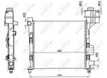 Nrf 58252 - Oe 1685000002 Radiatore, Raffreddamento Motore Per Classe A (W168)