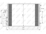 Nrf 35771 - Oe 6001550660 Condensatore Aria Condizionata Con Essiccatore Per Sandero, Logan, Thalia I (Lb), Logan I, Clio Ii