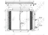 Nrf 35229 - Oe 1408300070 Condensatore Aria Condizionata Per Classe S (W140), Classe S (C140)