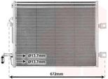 Van Wezel 30005392 - Oe 2215000354 Condensatore Aria Condizionata Per Classe C (W203), Classe C (S203), Classe S (W221)