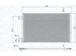 Magneti Marelli 350203860000 - Condensatore Aria Condizionata Oe A4155000054 Per Vaneo (414), Citan (W415), Kangoo (Fw), Kangoo (Kw)