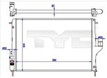 Tyc 728-0056-R - Radiatore Oe 214100598R, Raffreddamento Motore Per Duster, Logan, Sandero