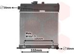 Van Wezel 30002150 - Oe 2025002003 Radiatore, Raffreddamento Motore Per Classe C (W202), Classe C (S202), Clk (C208), Clk (A208), Classe E (W210), Classe E (S210)