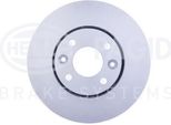 Hella 8DD 355 109-331 - Oe 402064911R Disco Freno Per Logan, Micra Iii (K12), Micra V (K14), Note (E11, NE11), Clio Iii, Logan I, Megane Ii, Modus (F/JP0), Thalia Ii (Lu)