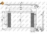 Nrf 35240 - Oe 2108300470 Condensatore Aria Condizionata Per Classe E (W210), Classe E (VF210), Classe E (S210)