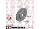 Zimmermann 470.2416.52 - Disco Freno Per Logan, Micra Iii (K12), Note (E11, NE11), Clio Iii, Megane Ii, Modus (F/JP0), Thalia Ii (Lu)