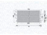 Magneti Marelli 350203797000 - Oe 8200880551 Condensatore Aria Condizionata Con Essiccatore Per Duster