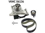 Skf Vkmc 06136 Pompa Dell'acqua + Kit Cinghia Dentata Oe 8200713853 Compatibile Con Megane, Dokker, Duster, Lodgy, Logan, Sandero, Classe A, Classe B, Citan, Cla, Classe Gla, Juke, Micra, Note, NV200, Pulsar, Qashqai, Captur, Clio, Scenic, Kadjar, Kangoo, Talisman, Thalia