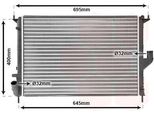 Van Wezel 43002477 - Oe 8200735039 Radiatore, Raffreddamento Motore Per Sandero, Duster, Logan, Logan I