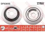 Trw DF6365S - Oe 166 423 02 12 Disco Freno Per Classe Gl (X166), Gle (W166), Gle (C292), Gls (X166), Classe M (W166)