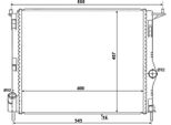 Nrf 53069A - Oe 8200735038 Radiatore, Raffreddamento Motore Per Logan, Sandero, Logan I, Sandero I (Bs)