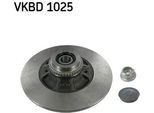 Skf Vkbd 1025 - Oe 77 01 204 901 Disco Freno Per Megane I, Clio Ii