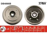 Trw DB4066B - Oe 77 00 685 473 Tamburo Del Freno Con Cuscinetto Ruota Per Clio I, Twingo I (C06), Twingo I (S06)