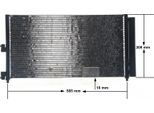 Mahle Ac 372 000S - Oe 46820833 Condensatore Aria Condizionata Con Essiccatore Per Doblo, Idea, Punto
