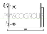 Prasco DA226C001 - Condensatore Aria Condizionata Oe 8660003630 Con Essiccatore Per Duster, Dokker, Lodgy, Logan, Sandero, Captur I (H5, J5), Clio Iv, Logan I, Logan Ii, Thalia Iii (L8), Twingo Iii (Bc), Fortwo (453), Forfour (453), Fortwo Cabriolet (453)