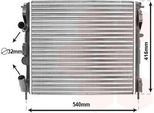 Van Wezel 43002270 - Radiatore Oe 8200033831, Raffreddamento Motore Per Logan, Clio Ii, Kangoo (Kc), Kangoo (Fc), Logan I