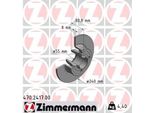 Zimmermann 470.2417.00 - Disco Freno Per Note (E11, NE11), Clio Iii, Megane Ii, Modus (F/JP0), Twingo Ii (CN0), Wind (E4M)