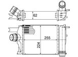 Mahle Ci 497 000S - Intercooler Oe 144965154R Per Dokker, Duster, Lodgy, Logan, Sandero, Captur I (H5, J5), Clio Iv, Logan I, Thalia Iii (L8)