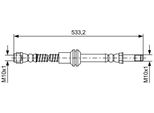 Bosch 1 987 481 609 - Oe A 212 420 06 48 Tubo Freno Per Classe E (S212), Classe E (W212), Cls (X218), Cls (C218)