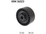 Skf VKM36023 Tendicinghia, Cinghia Trapezoidale Dentata Oe 8200136224 Compatibile Con Logan, Sandero, Kubistar, Clio, Kangoo, Modus, Thalia, Twingo