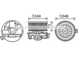 Prasco DA8010 - Motore Soffiatore Oe 6001547691 Per Duster, Logan, Sandero, Logan I, Sandero I (Bs), Twingo Ii (CN0), Wind (E4M)