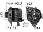Era 210997A - Alternatore Oe 132 154 00 01 Per Fortwo Cabrio (451), Fortwo (451)