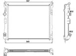 Nrf 53032 - Radiatore Oe 7700436916, Raffreddamento Motore Per Clio Ii, Thalia I (Lb)