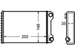 Mahle Ah 59 000S - Oe 46770806 Scambiatore Di Calore, Riscaldatore Per Punto
