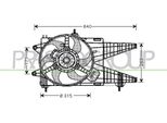 Prasco FT340F004 - Ventola Radiatore Oe 51708004 Per Idea, Punto