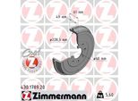 Zimmermann 430.1789.20 - Tamburo Del Freno Per 500 (312), Punto, Adam, Corsa D (S07), Corsa E (X15)