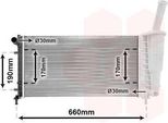Van Wezel 17002290 - Radiatore Oe 51724183, Raffreddamento Motore Per Idea, Punto